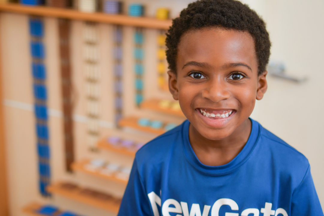 NewGate Montessori Elementary School student
